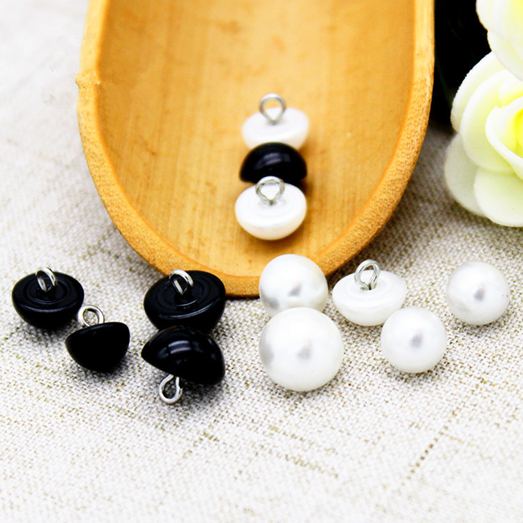 白色珍珠纽扣衬衫毛衣开衫衬衣时尚圆形儿童蘑菇小扣子钮扣批发