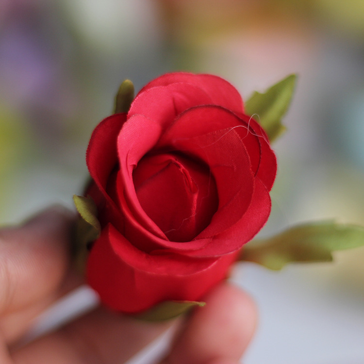 Artificial rose bud flower bone flower false Bud artificial flower DIY corsage headdress wedding flower wall decorative flower