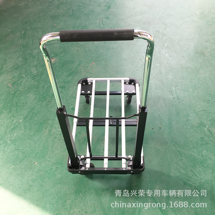 小推车便携式手拉车折叠伸缩手推车铝合金平板车搬运车