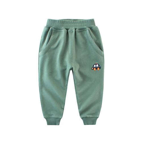 Korean children's clothing autumn new products 2024 children's pants baby pants boys sweatpants one piece consignment