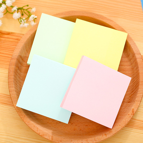 Deli colorful note paper business sticky notes office learning Pepsi sticky notes N times stickers
