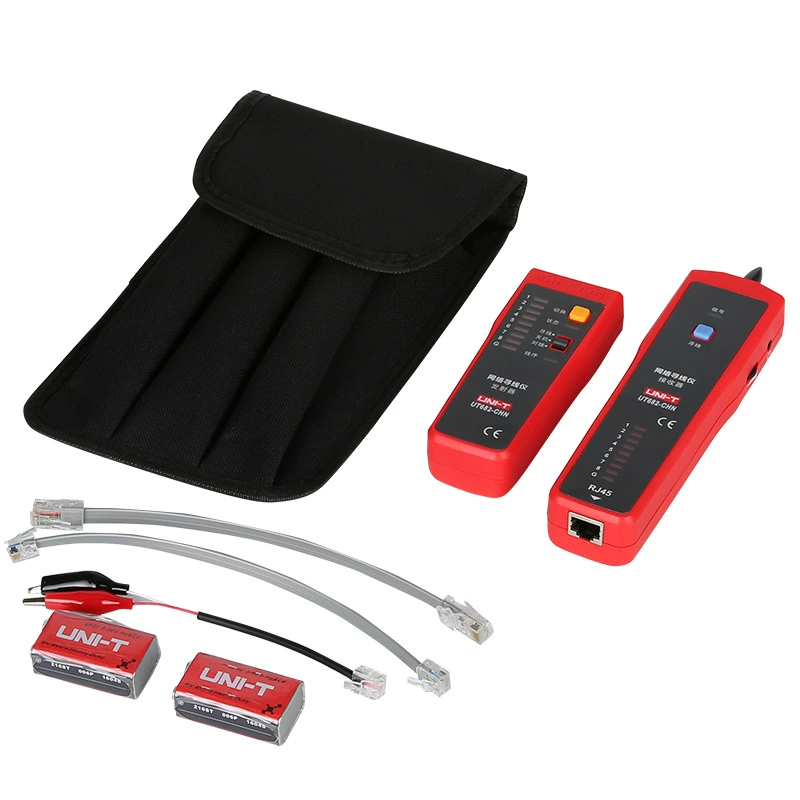 UNI-T Unilide искатель сетевого кабеля, проверка сетевой телефонной линии, сильное электрическое помехоустойчивое тестовое устройство для линии серии UT682