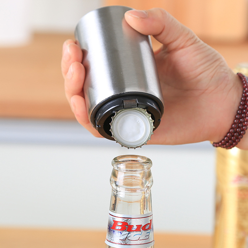 Acero inoxidable cerveza creativa botella abridor de botellas Douyin abridor de botellas barra abridor de botellas destornillador de vino automático tapa de vino