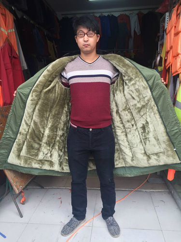 Military-style coat, cotton coat for men, winter warm cotton coat for men, winter thick model labor protection coat, security warm clothing