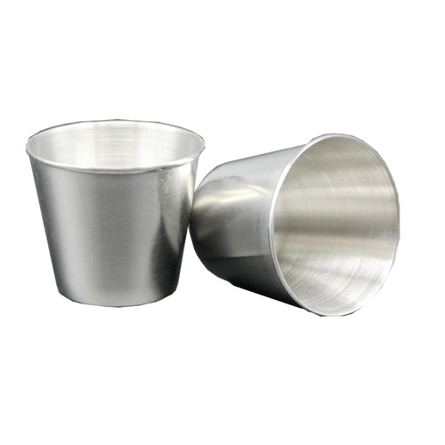 Camping stainless steel small wine cup 45 ml low medium cup white wine cup butter cup sauce cup condiment condiment cup
