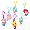 Cartoon cute golden metal keychain PVC, 2021 collection, Birthday gift