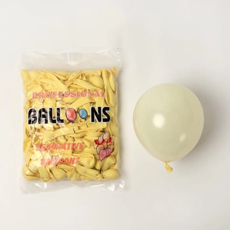 N ° 5 1,1g color caramelo globo de látex decoración del banquete de boda de cumpleaños globo pequeño globo macaron al por mayor