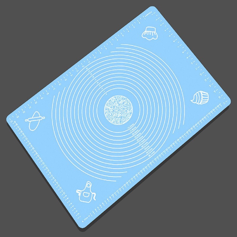 厂家批发硅胶厨房餐垫刻度垫45*65CM硅胶揉面垫案板擀面垫隔热垫