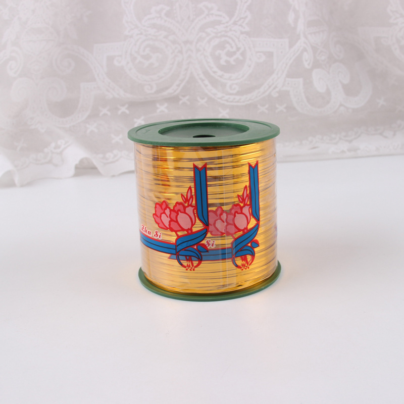Cinta de envoltura de flores 400 yardas de oro y plata rollo de cinta embalaje de flores cuerda de sellado ramo rojo línea de encuadernación de regalo lote