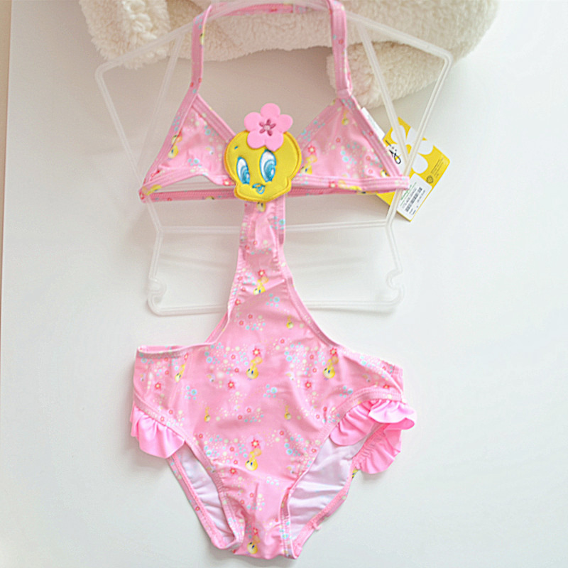 Pink little duck one piece