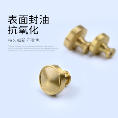 New Chinese Style Pure Copper Drawer Pull Cabinet Door Handle, Nordic Modern Simple Brass Handle, Golden