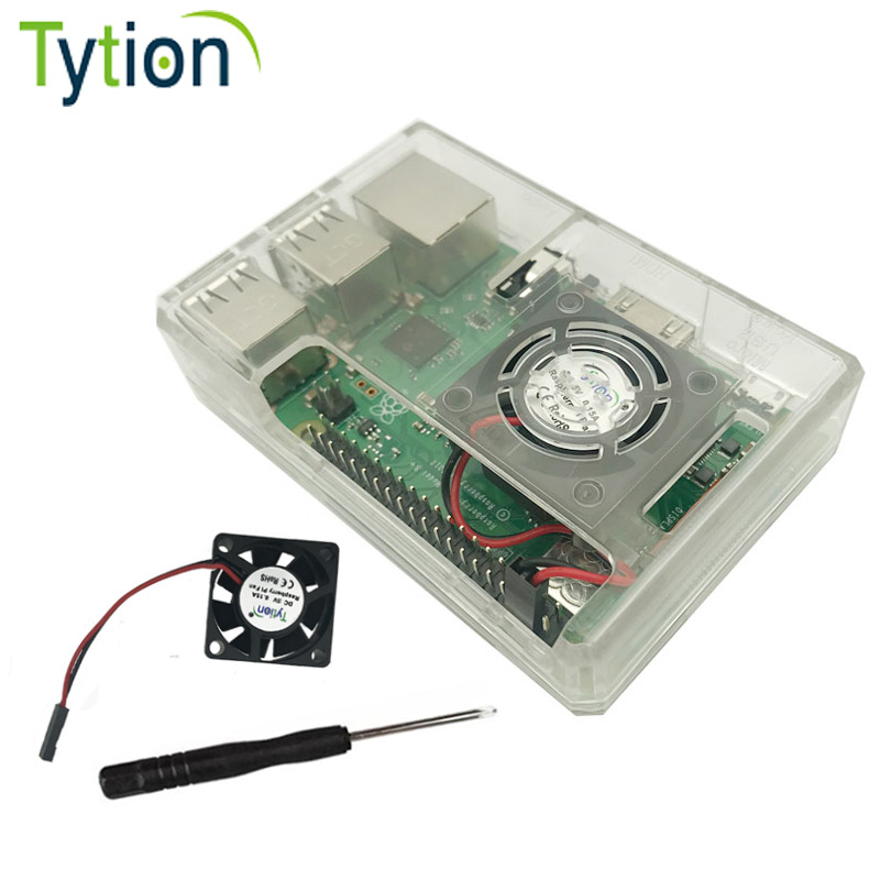 树莓派3B+ 3B 2B B+通用电脑机箱ABS注塑 机壳透明保护外壳 盒子