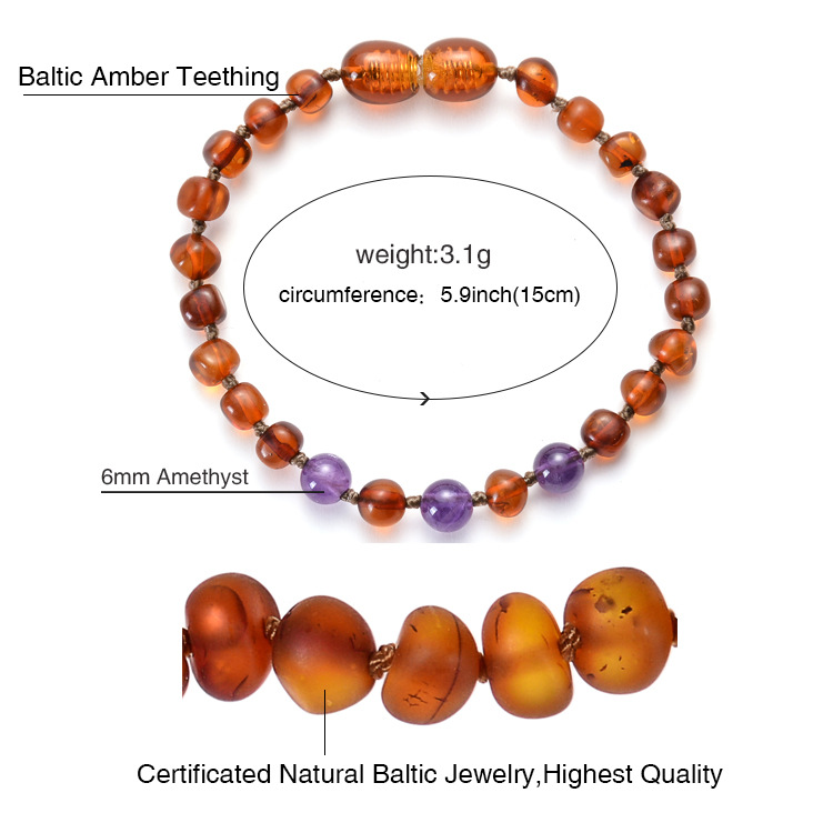 Amber children's bracelet