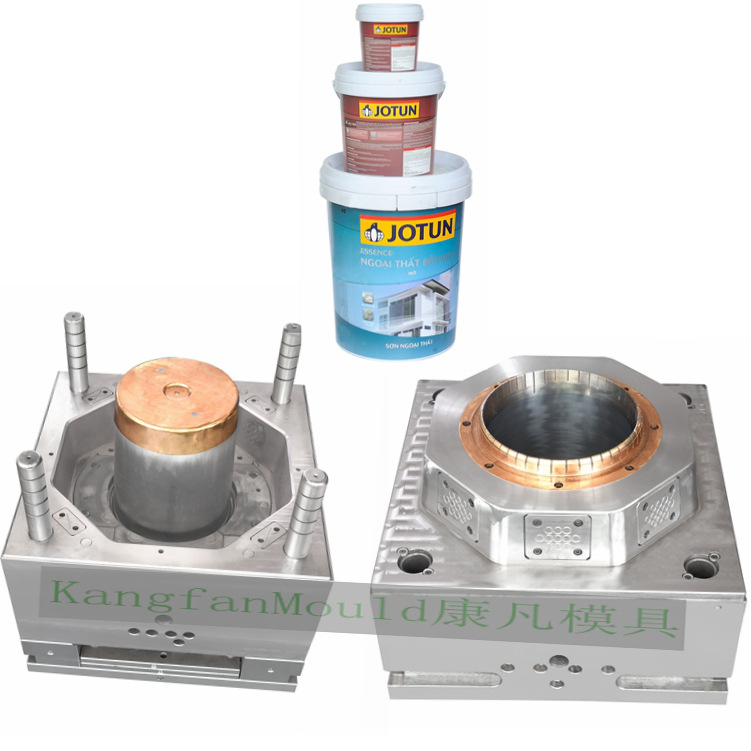 开 模注塑定 制塑料桶生产模具来图制作PC精密加工油桶真石桶模具