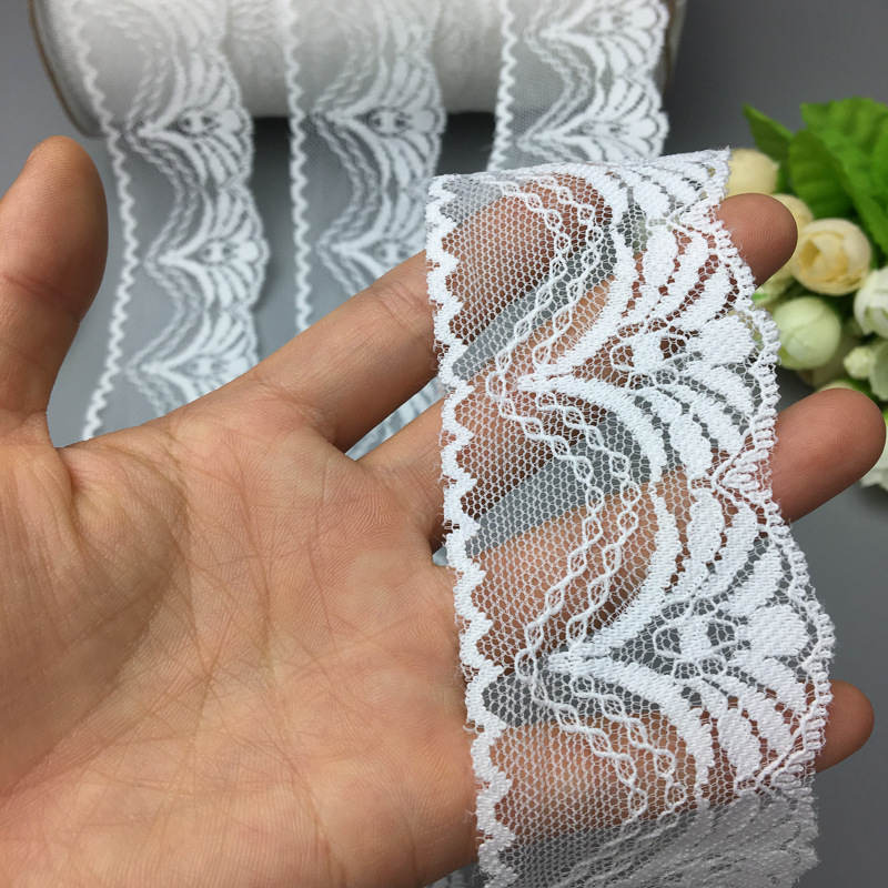 现货供应 加密订单品质4.8CM扇形蕾丝花边 DIY玩具娃娃服饰花边