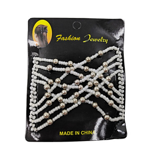 CR35 Europe and the United States hot Amazon and other explosions plated pearl beaded hair comb magic hair comb hair device