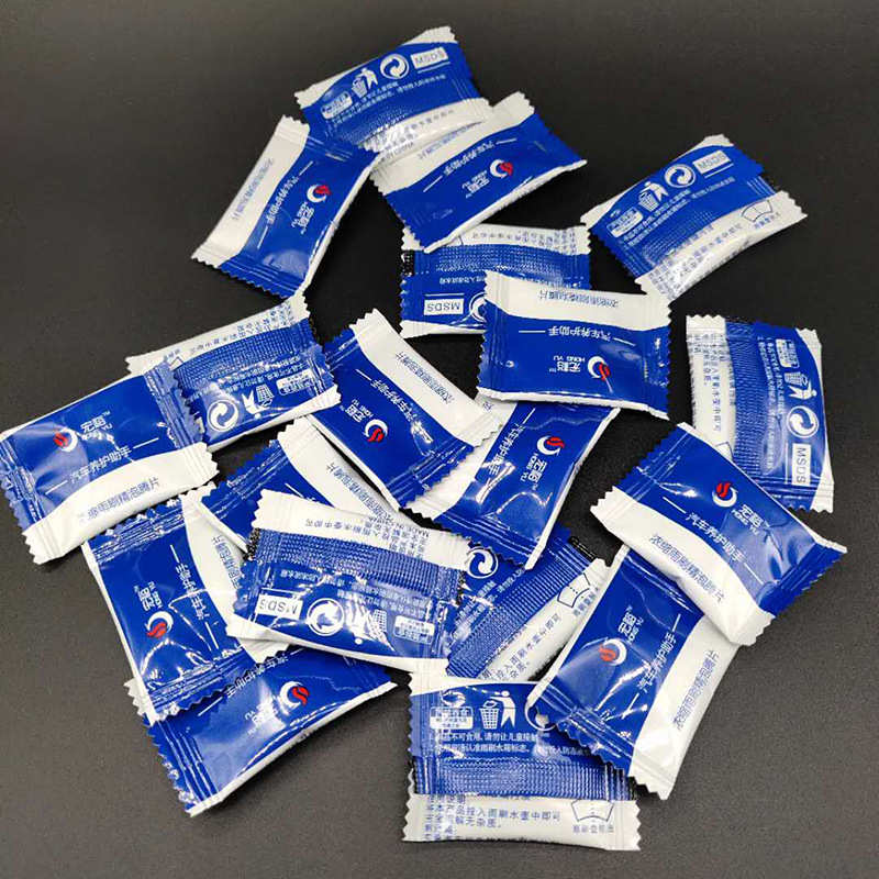 Glass concentrated effervescent tablets