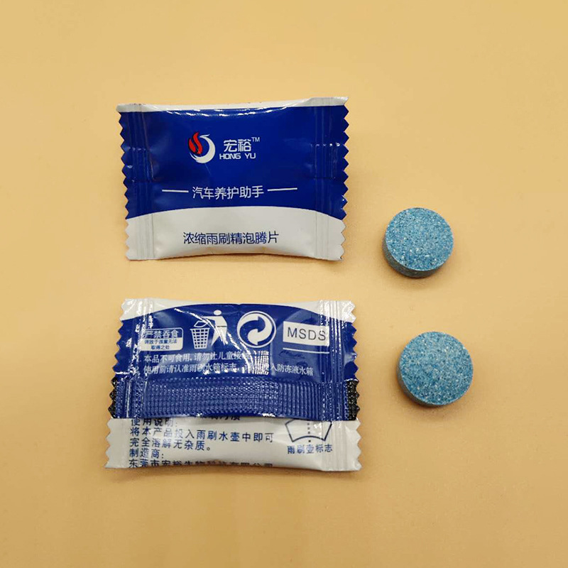 Glass concentrated effervescent tablets