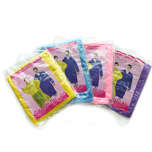 Disposable raincoat for adults thickened outdoor PVC transparent one-piece PE environmentally friendly frosted peva raincoat manufacturer wholesale