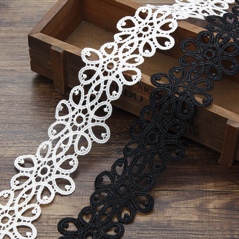 6cm宽蕾丝花边水溶刺绣花边 婚纱裙子衣服服装辅料 手工DIY布艺