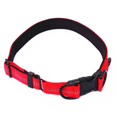 New reflective pet collar that doesn't chafe the hair, comfortable nylon dog neck collar for pets, pet supply manufacturer