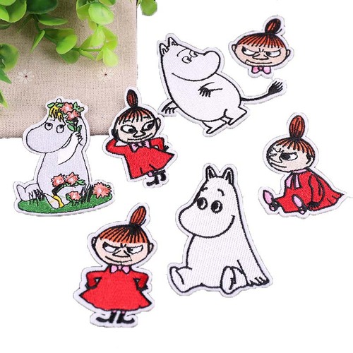 Yixiu cartoon computer embroidery chapter cute little girl animal clothes decoration patch sticker embroidery cloth sticker embroidery