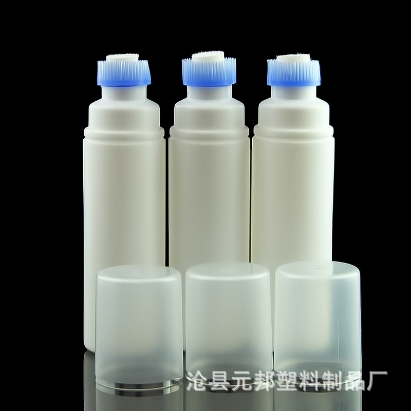 120ML小白神器瓶 PE刷头清洗剂瓶现货HDPE分装瓶小白鞋鞋油