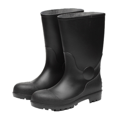 Long boots for protection, anti-crushing and anti-puncture, waterproof rain boots for tunnel construction in rainy season, safety rain shoes for labor protection