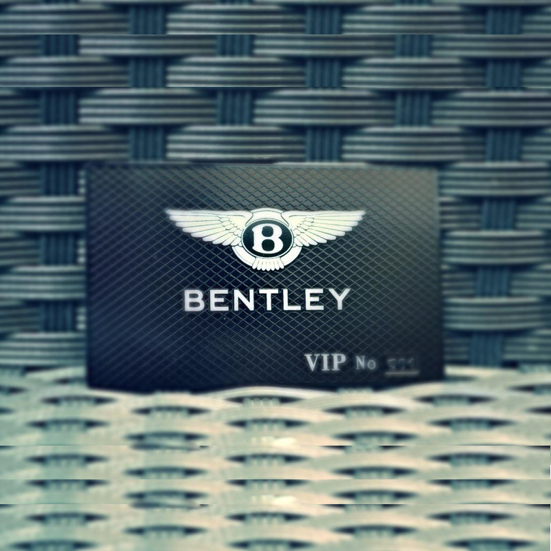 深圳工厂制作不锈钢黄铜镀金卡金属材质名片镂空哑黑磨砂底金属卡