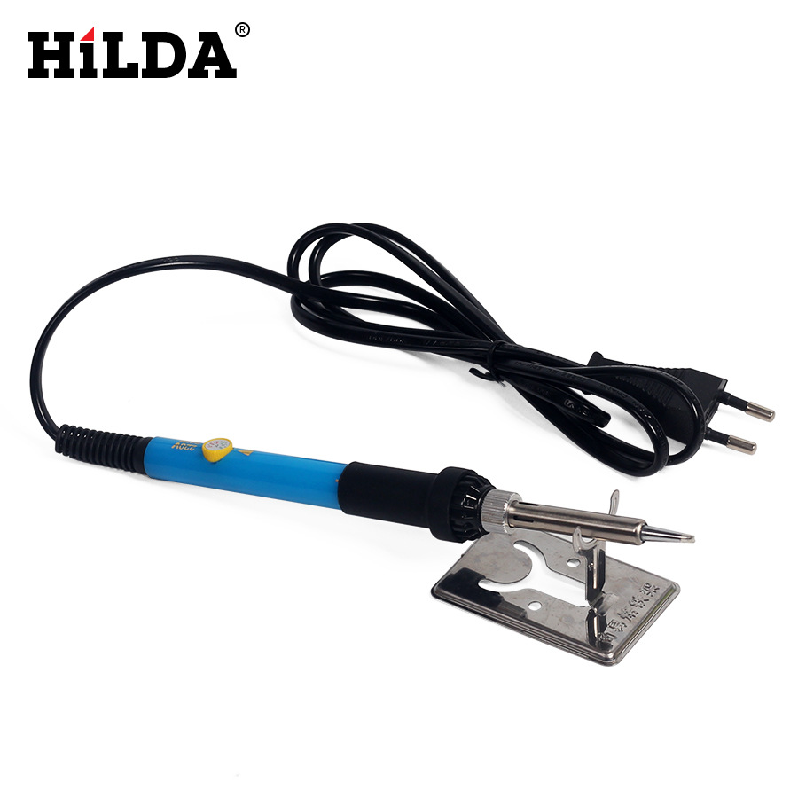 Hilda 220V 60W eléctrica de soldadura de hierro traje de ajuste de temperatura de soldadura pistola de soldadura herramienta de soldadura de hierro cabeza de 13 piezas conjunto