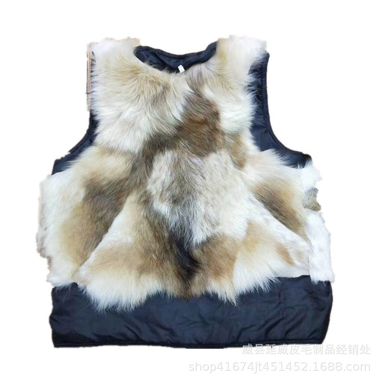 Оптовая мужской меховой жилет среднего и пожилого возраста, теплый повседневный жилет, Популярная мода, новинка