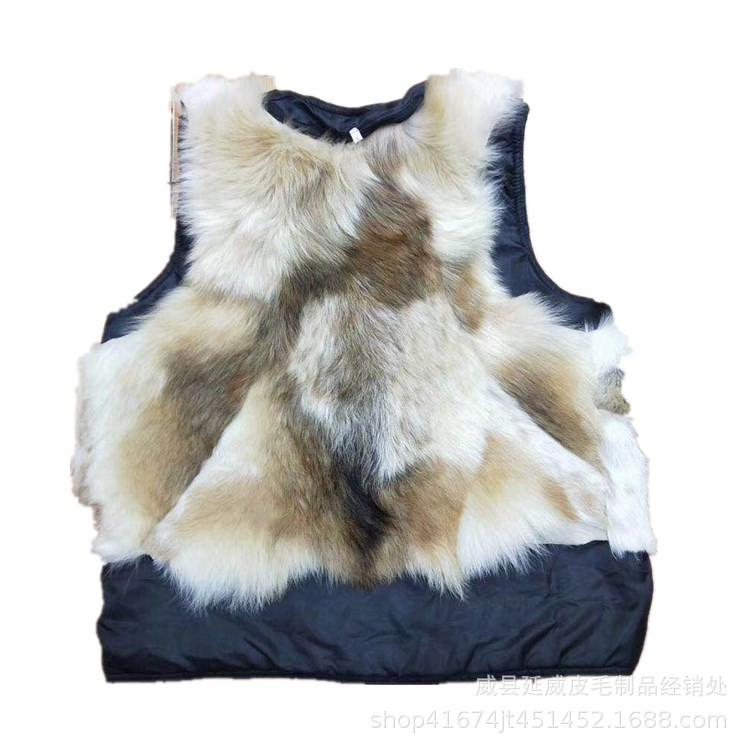 Wholesale men's fur vest middle-aged and elderly warm casual vest popular fashion New Wholesale men's fur vest middle-aged and elderly warm casual vest popular fashion New