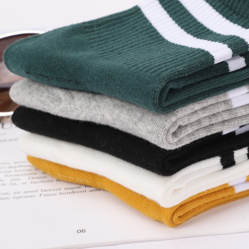 Trendy street style creative two-bar socks cotton socks women's stockings women's ins fashion socks wholesale