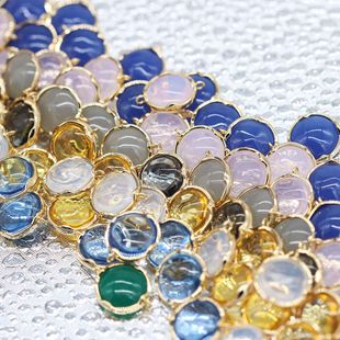 �n��DIY�Ʒ����ֹ���ɫ�p����ʯ �14k����߅�ʯ�������l