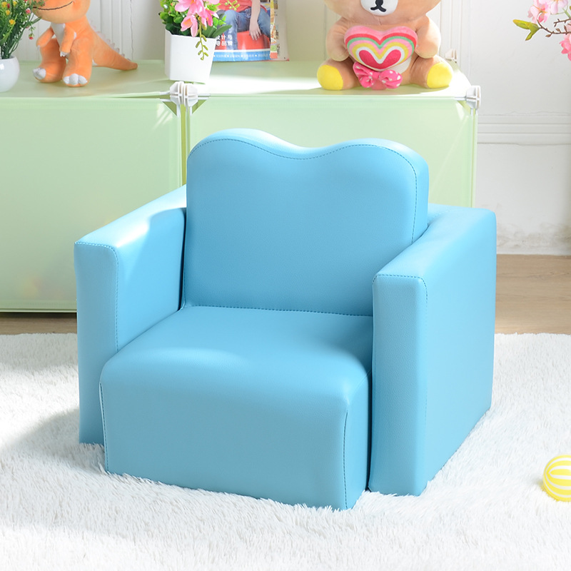 Blue universal sofa heart shaped