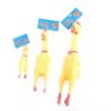 Small funny screaming chicken plastic, toy, anti-stress, pet, makes sounds