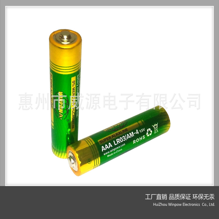 厂销电遥控器电池AAA额温枪风扇灯遥控器LR03电池7号碱性电池