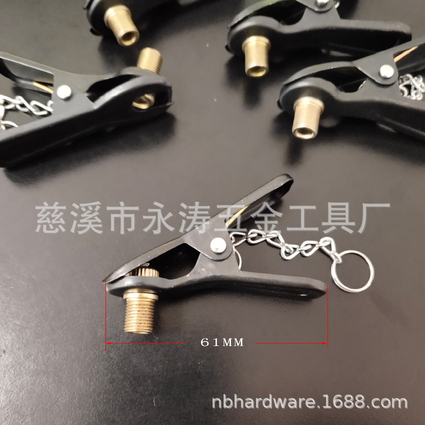 源头厂家供应 金属充气夹 可调节款打气筒配件 气泵配件量大价优