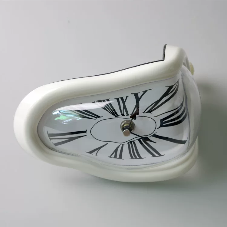 Dali Melted Right Angle Clock Creative Twisted Wall Clock Desktop Wall Clock Wall Clock Art Desk Clock Wall Mounted