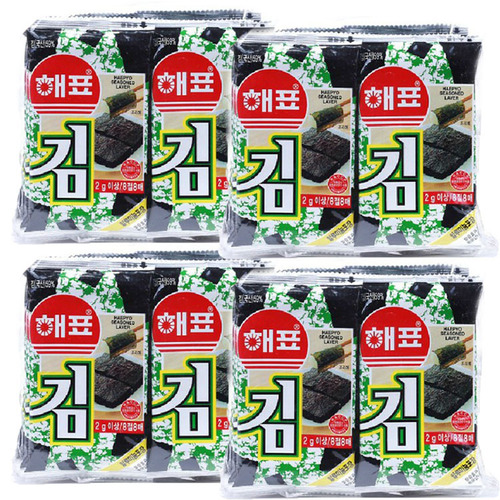 Korean Imported Snack, Brand Seaweed Snacks 16g Sushi Nori Roll, Popular Leisure Snacks, Large Bulk Wholesale