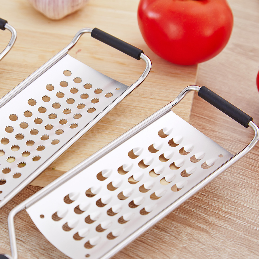 Rallador de queso rallador de queso Acero inoxidable Rallador de chocolate rallador de limón rallador de frutas raspador de chips restaurante suministros de restaurante