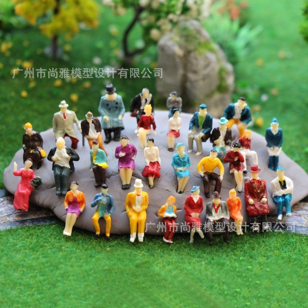 DIY edificio modelo de mesa de arena/tren modelo de Escena 1:87/HO exquisito puro sentado modelo de construcción villano