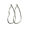 Golden silver earrings, European style, simple and elegant design, wholesale