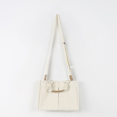 Canvas bag for women Korean style simple fashion handbag ins literary style multi-pocket women's personalized shoulder crossbody bag