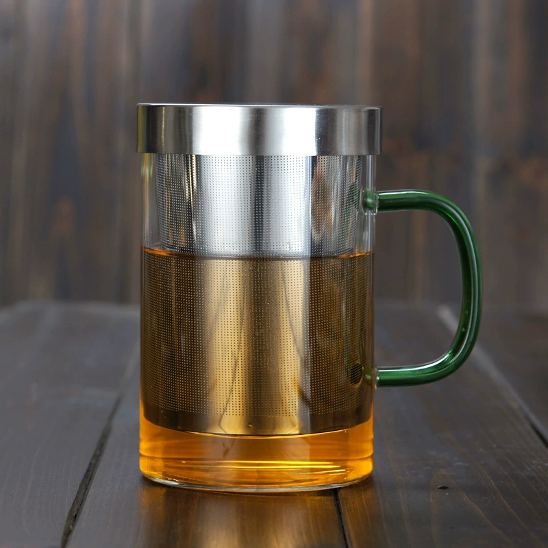 Glass filter stainless steel, liner, green tea, tea cup