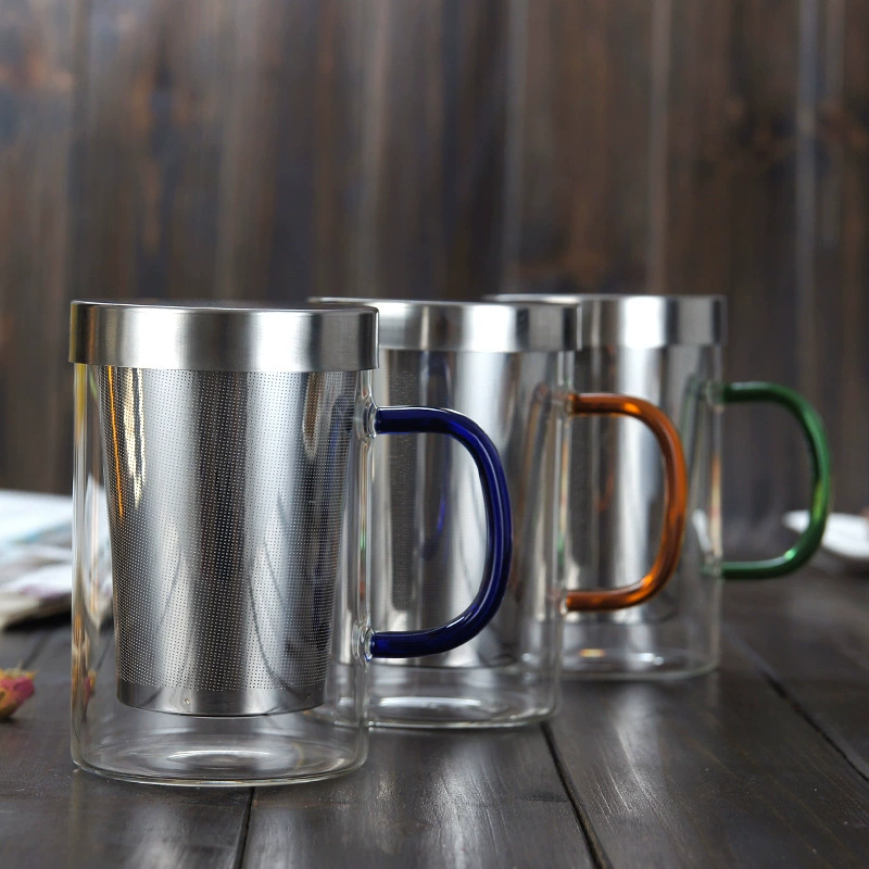 Glass filter stainless steel, liner, green tea, tea cup