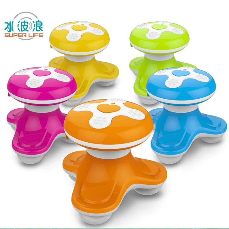 Новый мини-электрический массажер с USB-аккумулятором, трехногий массажер двойного назначения, вибрационный трехногий треугольный массажер