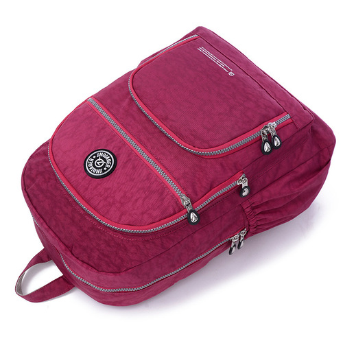 Lightweight and fashionable student school bag, versatile outdoor travel backpack, trendy women's shoulder handbag, nylon bag