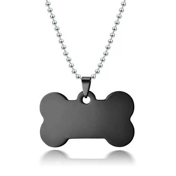 Cross-Border Titanium Steel Pet Dog Tag Stainless Steel Anti-Lost Bone Tag Metal Pendant Tag Customization and Delivery