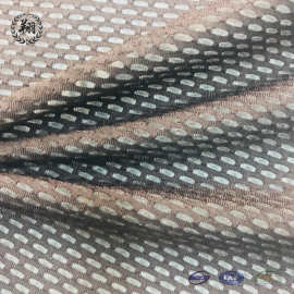 锦氨小网眼提花透气网孔运动罩衫运动文胸运动裤拼接面料
